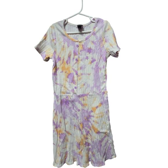 5/$25 Purple and Orange Ribbed Dress - Art Class - XL (14-16) - Picture 1 of 3